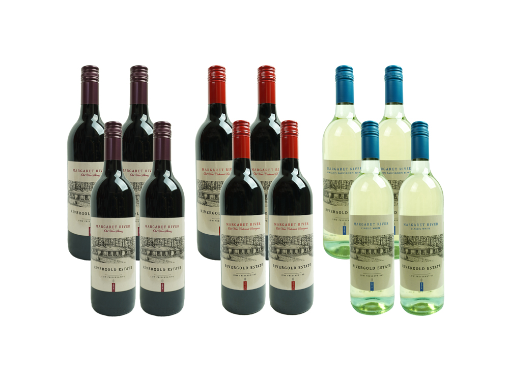 4 Old Vine Shiraz 2019, 4 Old Vine Cabernet Sauvignon, 2 Semillon Savignon Blanc 2019, 2 Classic White 2019